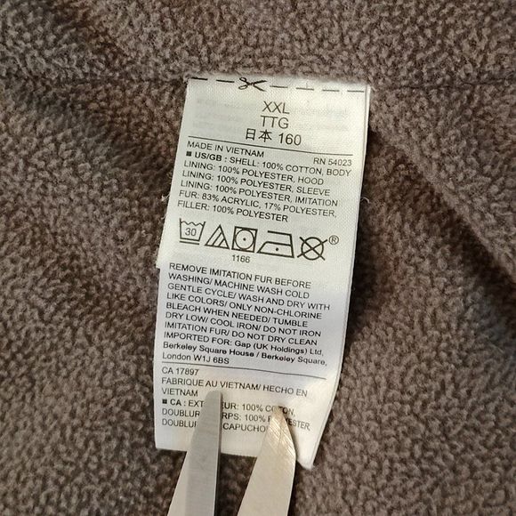 Gap Kids Winter Coat Jacket with fixed hoodie Youth sized XXL Green in color. - Picture 15 of 16
